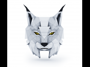 lynx trophy head 3D Model