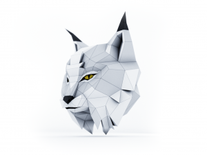 lynx trophy head 3D Model