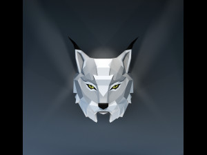 lynx trophy head 3D Model