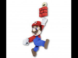 mario bros trophy Modello 3D