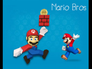 mario bros trophy Modello 3D