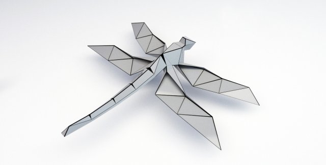 dragonfly 3Dモデル .c4d .max .obj .3ds .fbx .stl .blend 