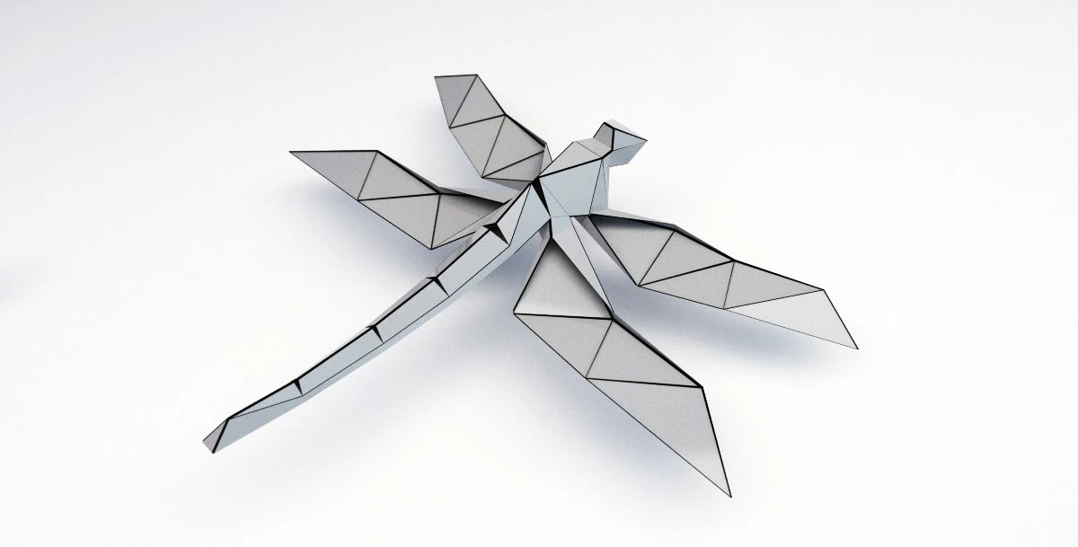 dragonfly 3D Model .c4d .max .obj .3ds .fbx .stl .blend