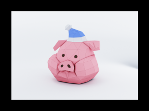 pig head from gravity falls 3D Model