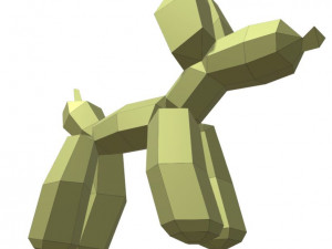 balloon dog stay 3D Model