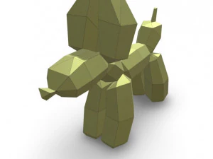 balloon dog stay 3D Model
