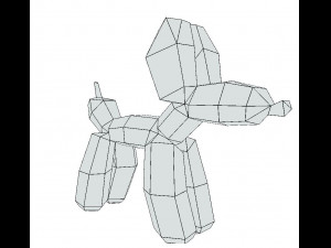 balloon dog stay 3D Model