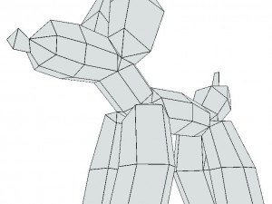 balloon dog stay 3D Model
