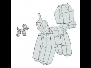 balloon dog stay 3D Model