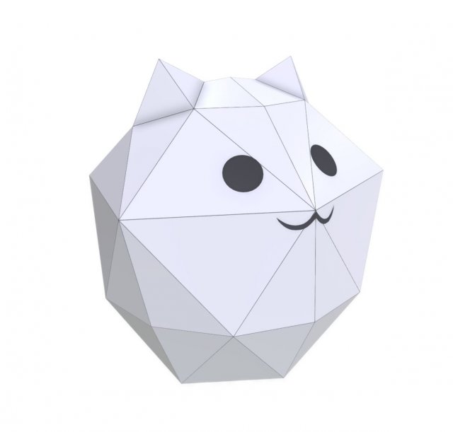 fat cat lamp 3D 모델 .c4d .max .obj .3ds .fbx .stl .blend 