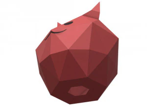 l&aacute;mpara del gato del diablo Modelo 3D