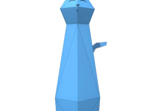 tall kind cat lamp 3D Model