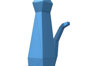 tall kind cat lamp 3D Model