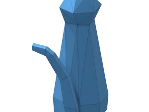 tall kind cat lamp 3D Model