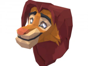 trophy simba 3D Model