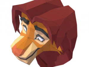 trophy simba 3D Model