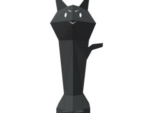 evil cat lamp 3D Model