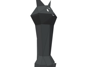 evil cat lamp Modelo 3D
