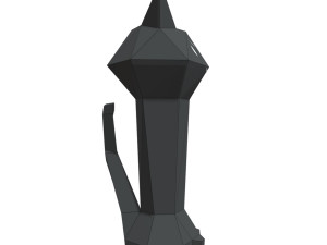 evil cat lamp Modelo 3D