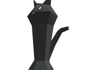 evil cat lamp Modelo 3D