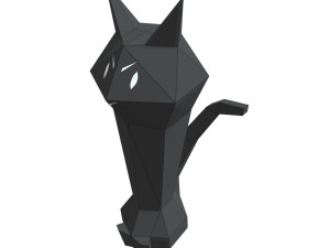 evil cat lamp Modelo 3D