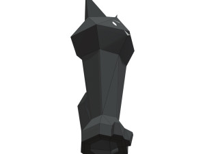 evil cat lamp Modelo 3D