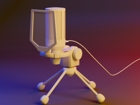 Microphone Model 3D
