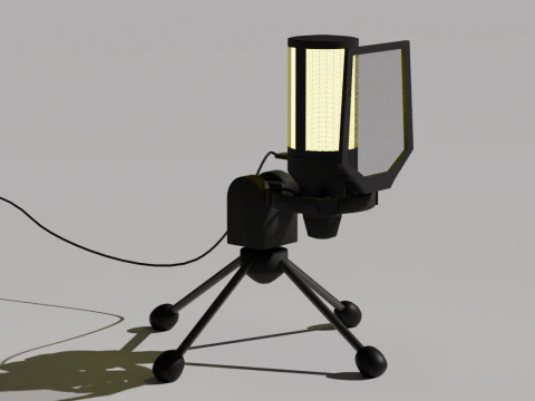 Microphone 3D Model