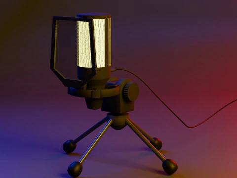 Microphone 3D Model