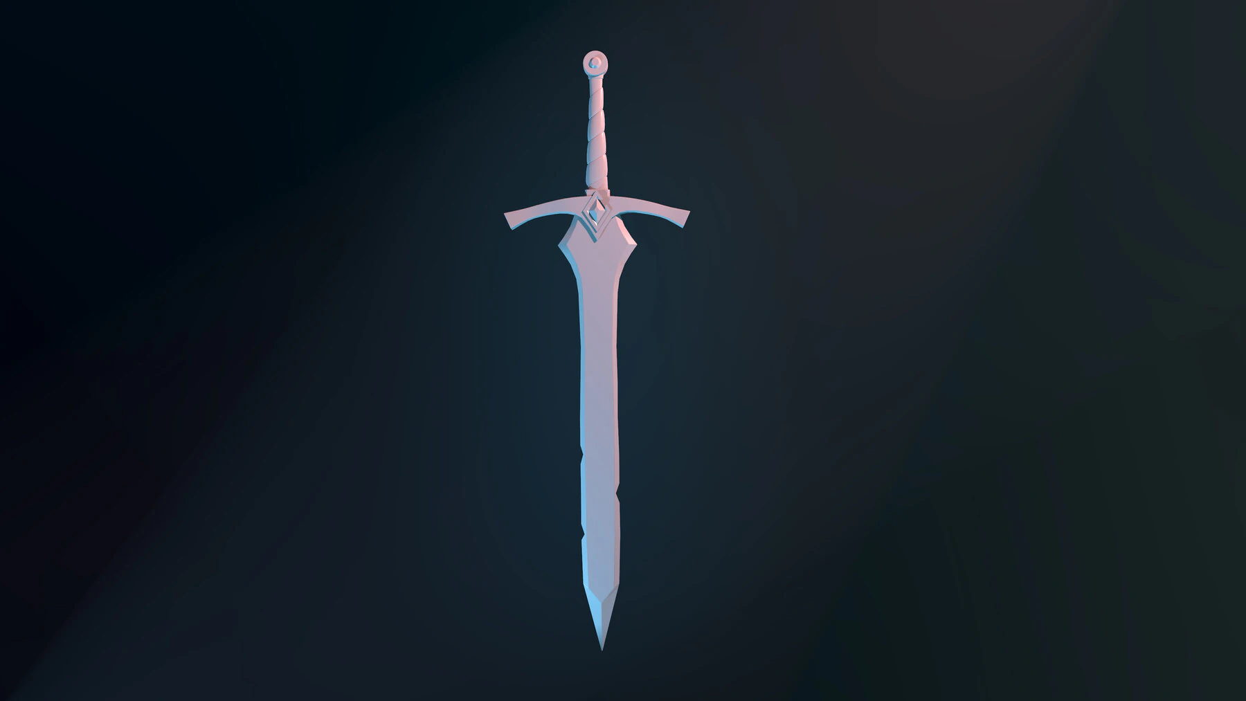 Sword 3D Model .c4d .max .obj .3ds .fbx .stl .blend 