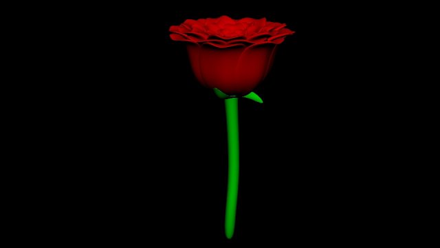 rose 3D Model .c4d .max .obj .3ds .fbx .stl .blend 