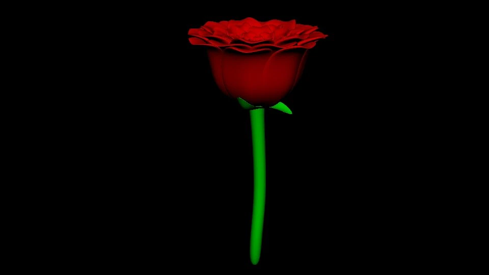 rose 3D Model .c4d .max .obj .3ds .fbx .stl .blend 