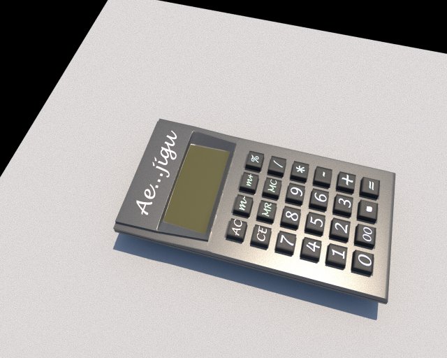 calculator 3D मॉडल .c4d .max .obj .3ds .fbx .stl .blend 