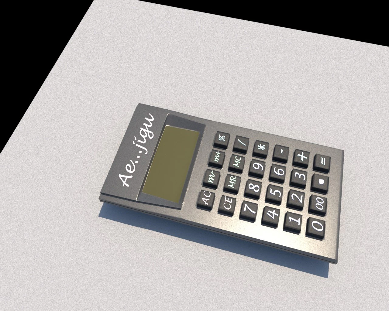 calculator 3D Model .c4d .max .obj .3ds .fbx .stl .blend 