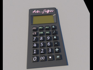 calculator 3D मॉडल