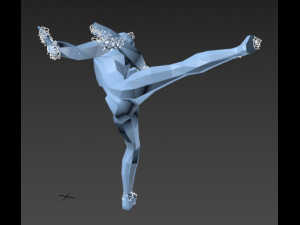 fighting man 3D मॉडल