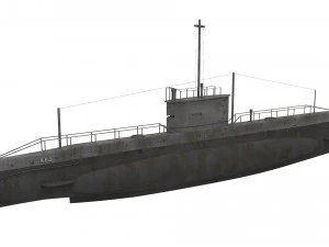 submarino ae2 austr&aacute;lia Modelo 3D