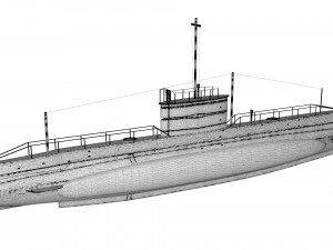 ae2 australia submarine Modèle 3D