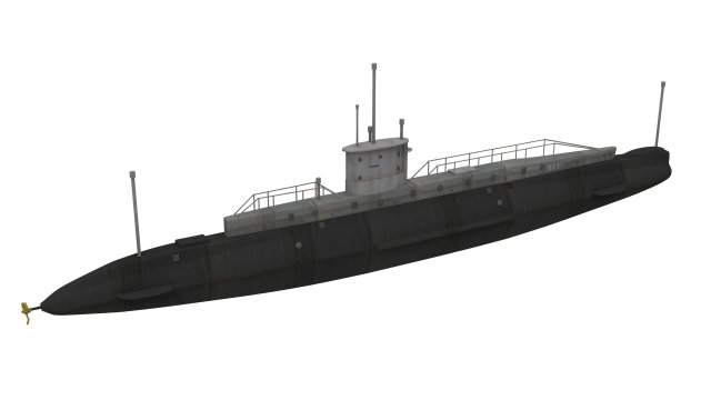 b11 submarine Modèle 3D .c4d .max .obj .3ds .fbx .stl .blend 