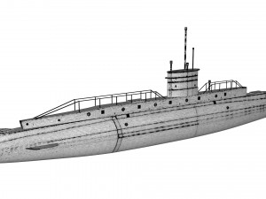 b11 submarine Modèle 3D