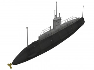 b11 submarine Modèle 3D