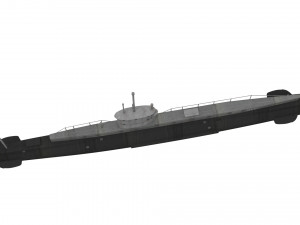 b11 submarine Modèle 3D