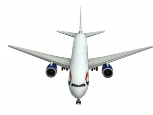 lowpoly b767-300 Model 3D