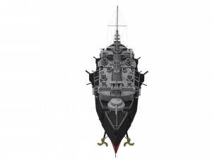 french battleship bouvet 3D मॉडल