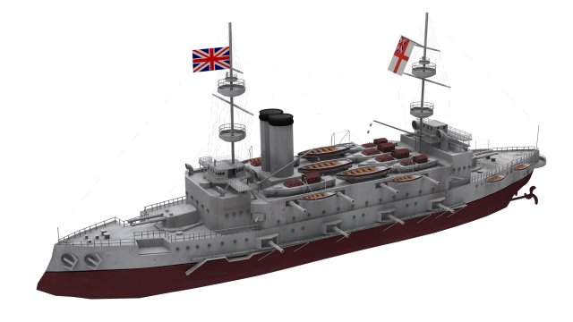majestic-class battleship 3D मॉडल .c4d .max .obj .3ds .fbx .stl .blend 