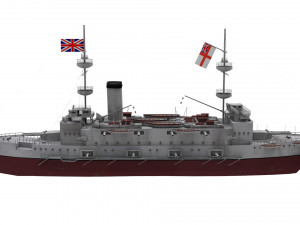 majestic-class battleship 3D मॉडल