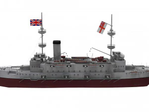 majestic-class battleship 3D Model