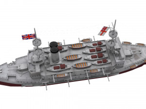 majestic-class battleship 3D मॉडल