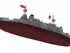 majestic-class battleship 3D मॉडल