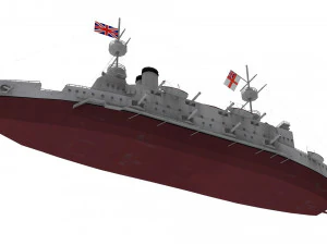 majestic-class battleship 3D Model
